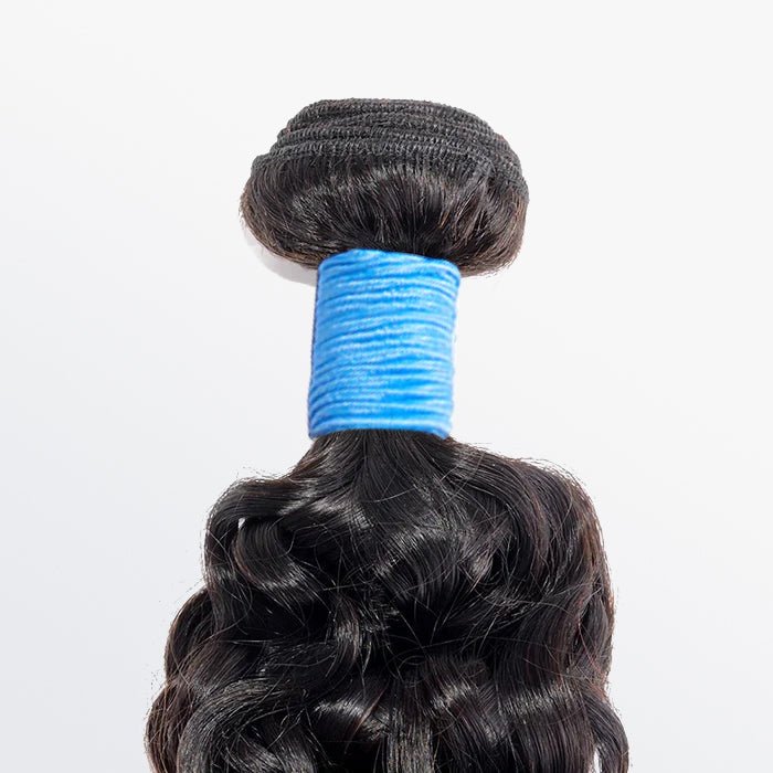 10 - 30 Inch Water Wave Virgin Brazilian Hair 1B Natural Black - Lordess Beauty
