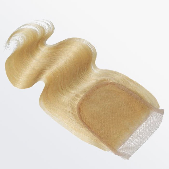 12 - 20 Inch 4" x 4" Body Wavy Free Parted 12A 613 Lace Closure - Lordess Beauty