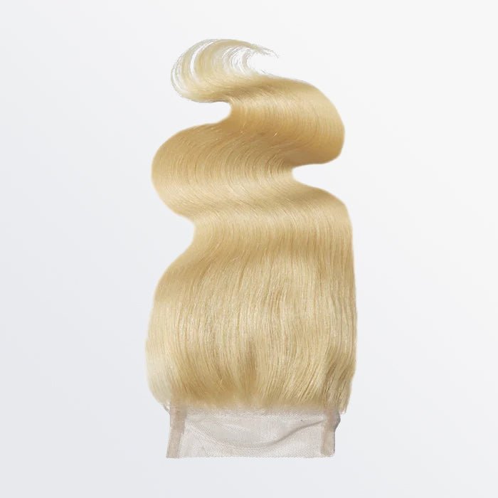 12 - 20 Inch 4" x 4" Body Wavy Free Parted 12A 613 Lace Closure - Lordess Beauty
