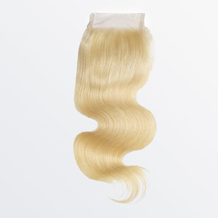 12 - 20 Inch 4" x 4" Body Wavy Free Parted 12A 613 Lace Closure - Lordess Beauty
