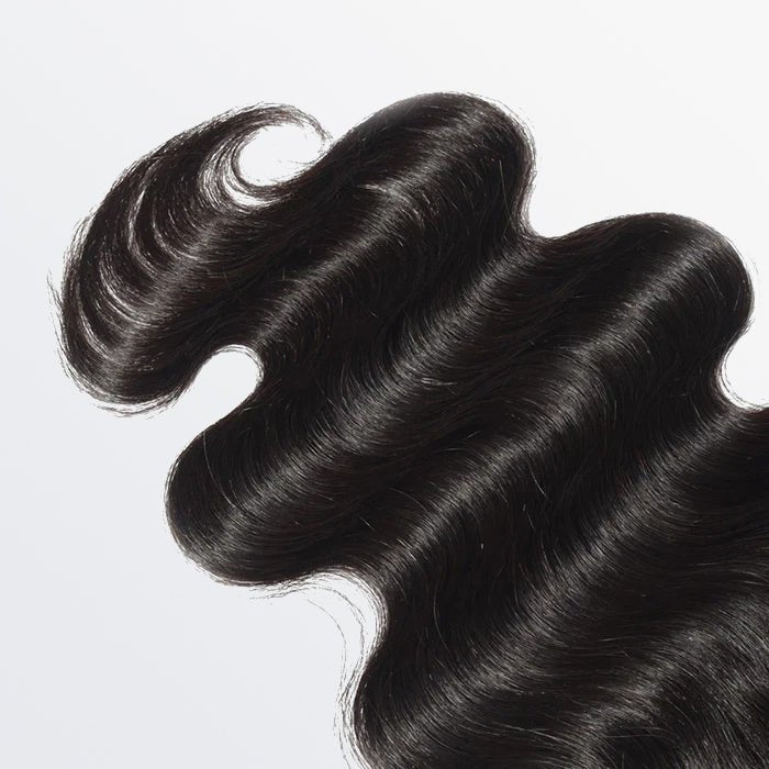 12 - 20 Inch 4.5" x 4.5" Upgrade Body Wavy Free Parted Lace Closure 1B Natural Black - Lordess Beauty