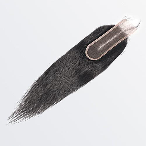 12 - 20 Inches 2" x 6" Upgrade Straight Transparent Lace Closure 1B Natural Black - Lordess Beauty