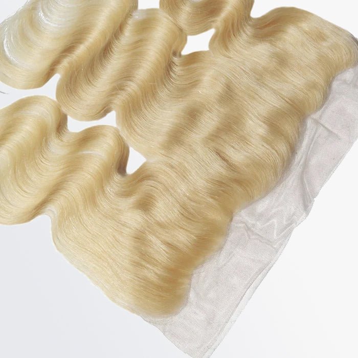 14 - 20 Inch 13" x 4" Body Wavy Free Parted 613 Frontal - Lordess Beauty