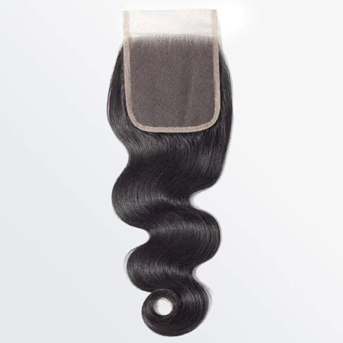 14 - 20 Inch 5" x 5" HD Body Wave Free Parted Lace Closure 1B Natural Black - Lordess Beauty