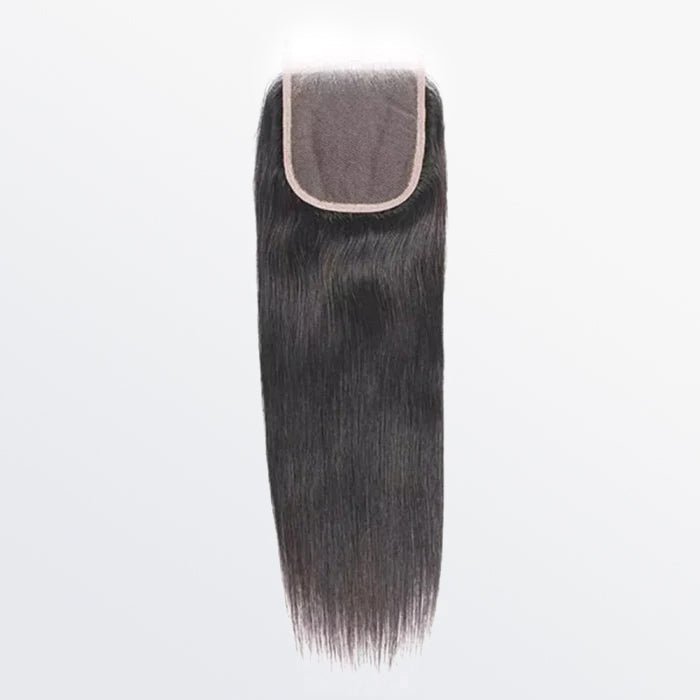 14 - 20 Inch 5" x 5" HD Straight Free Parted Lace Closure 1B Natural Black - Lordess Beauty