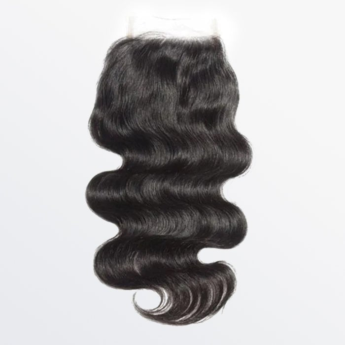14–20 Inch HD 4x4 Body Wave Lace Closure 1B – Virgin Human Hair, Free Part, Pre - Plucked - Lordess Beauty