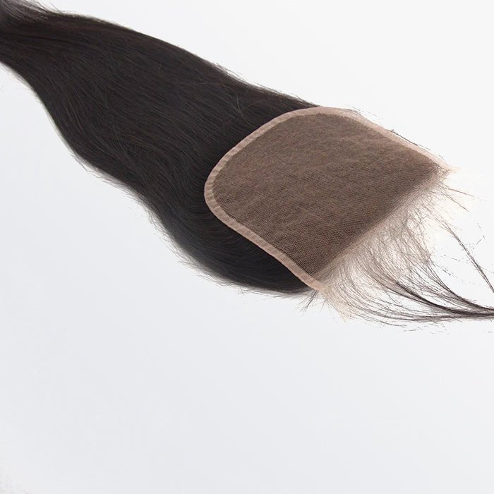 5x5 Straight Lace Closure 100% Virgin Hair | 1B Natural Black - Lordess Beauty