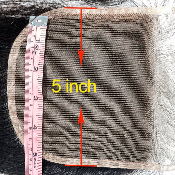 5x5 Straight Lace Closure 100% Virgin Hair | 1B Natural Black - Lordess Beauty