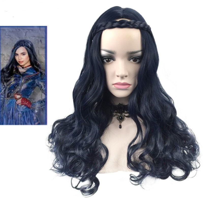 Evie-Inspired Wig from Descendants – 65cm with Matching 45cm Headband