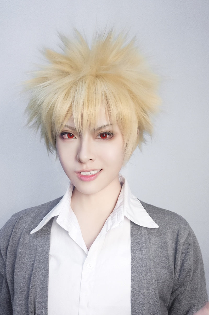 Sky Explosion Milk Gold Cosplay Wig – Anime-Inspired Perfection