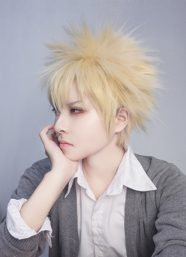 Sky Explosion Milk Gold Cosplay Wig – Anime-Inspired Perfection