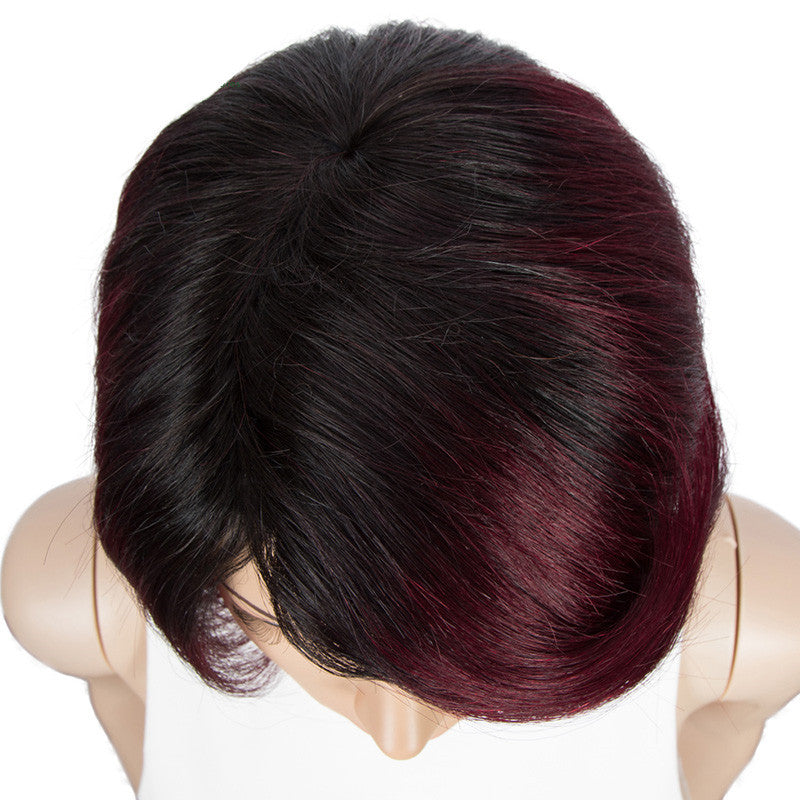 Chic Wine Red Bob Wig – Sleek & Stylish