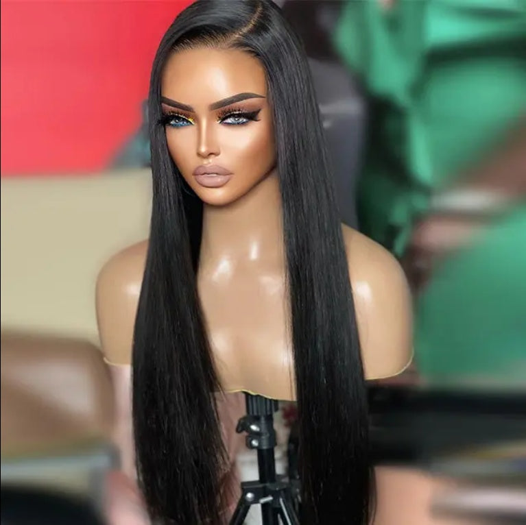 7x5 HD Lace Pre-Cut Straight Lace Front Brazilian Wig – Silky Straight Remy Hair