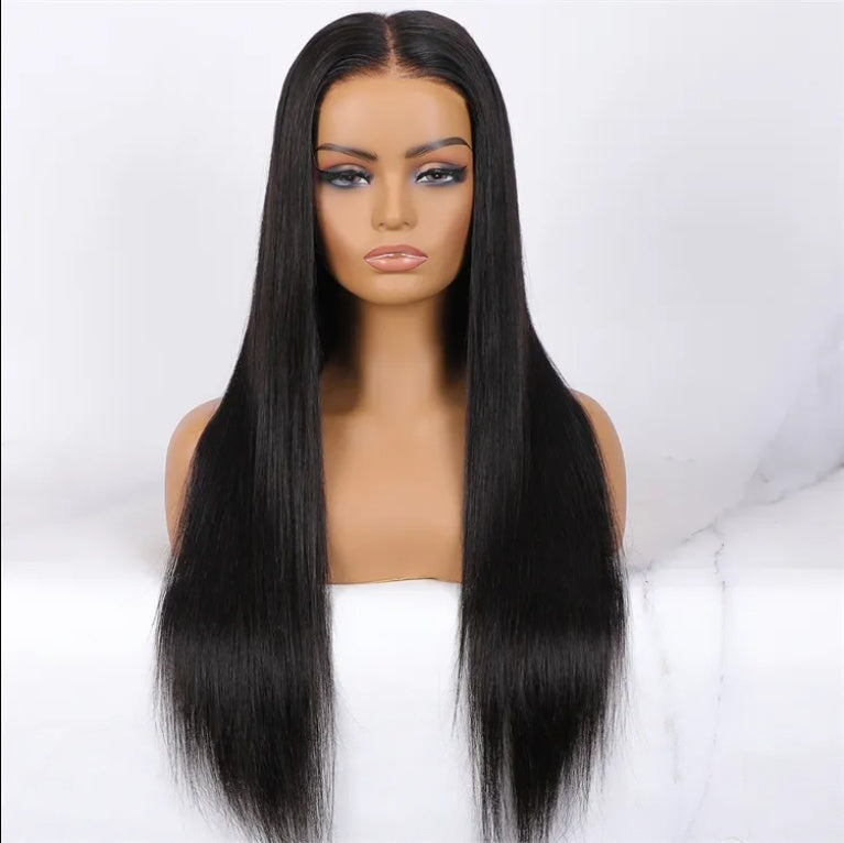 7x5 HD Lace Pre-Cut Straight Lace Front Brazilian Wig – Silky Straight Remy Hair
