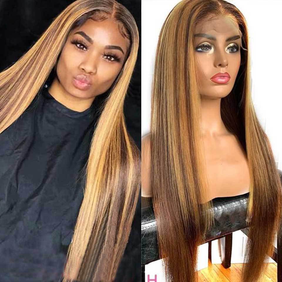 4/27 T-Shaped & Lace Front Human Hair Wig – Versatile Bangs & Multiple Densities