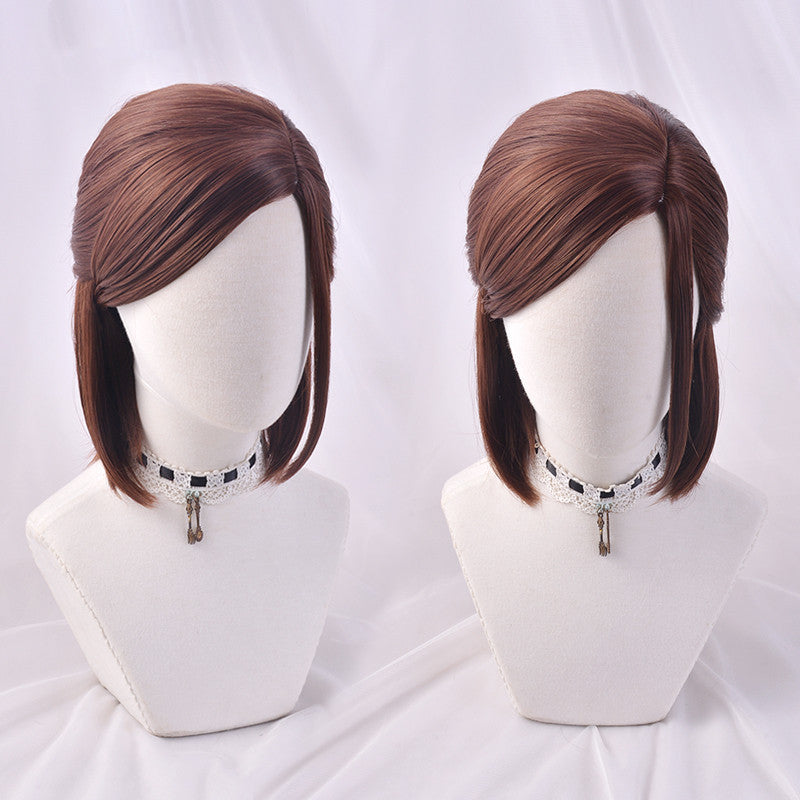 The Last of Us 2 Ellie Cosplay Wig – Authentic Brown Game-Inspired Style
