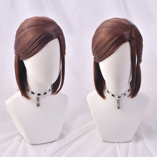 The Last of Us 2 Ellie Cosplay Wig – Authentic Brown Game-Inspired Style