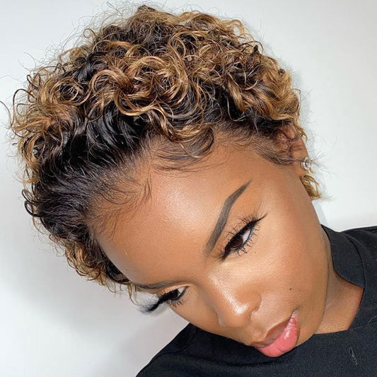 Short Curly Black Wig – Lightweight, Fluffy, and Stylish