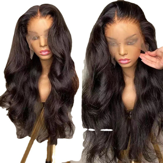 Exotic Long Curly Lace Front Wig – High-Temperature Fiber
