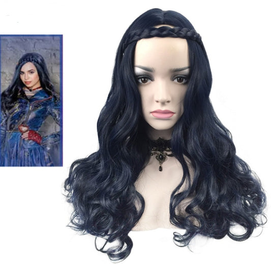 Evie-Inspired Wig from Descendants – 65cm with Matching 45cm Headband
