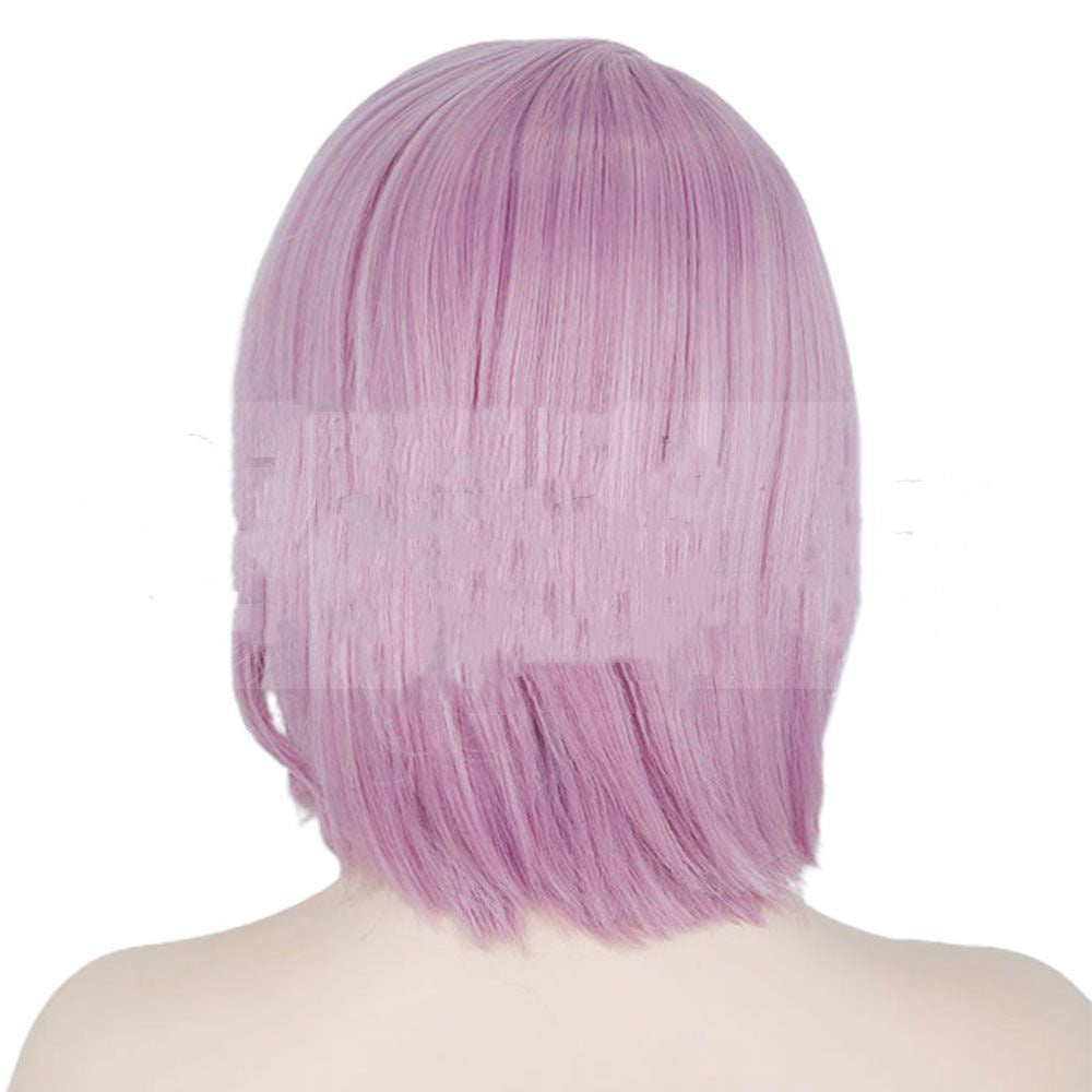 Dreamy Pink & Lavender Short Curly Lace Wig – Effortless Elegance