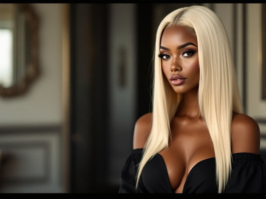 Blonde Straight 13x4 Transparent Lace Front Wig