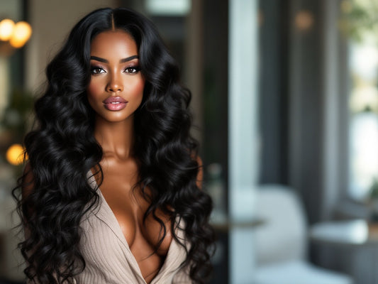 Deep Wave 4x4 Transparent Closure Wig