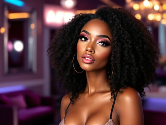 Afro Kinky 4x4 Transparent Closure Wig