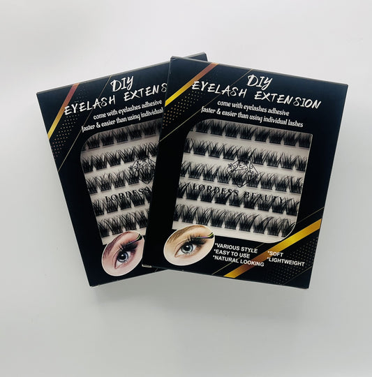 DIY Eyelash Set – Ultra Soft Single Cluster Lashes