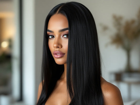 Straight 4x4 Transparent Closure Wig
