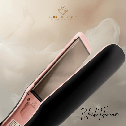 Black Titanium Flat Iron - Lordess Beauty