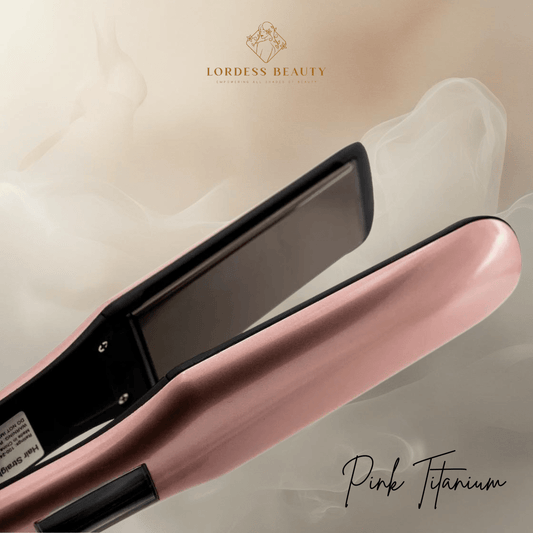 Pink Titanium Flat Iron - Lordess Beauty