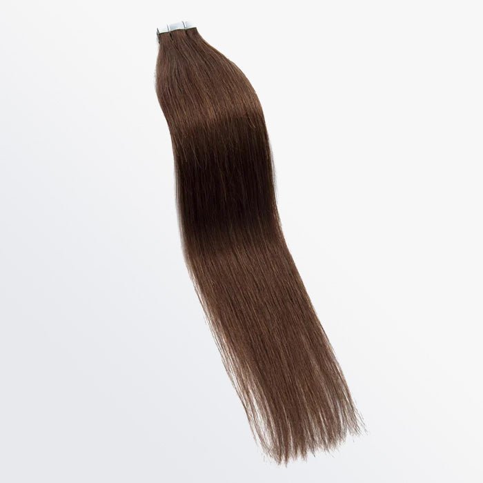 Premium Quality Straight Tape In Remy Hair Extensions 4 Chocolate Brown - Lordess Beauty