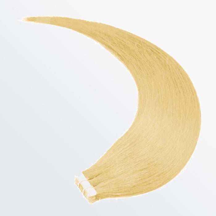 Premium Quality Straight Tape In Remy Hair Extensions 613 Lightest Blonde - Lordess Beauty