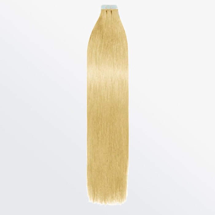 Premium Quality Straight Tape In Remy Hair Extensions 613 Lightest Blonde - Lordess Beauty