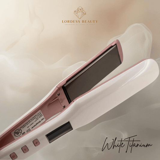 White Titanium Flat Iron - Lordess Beauty
